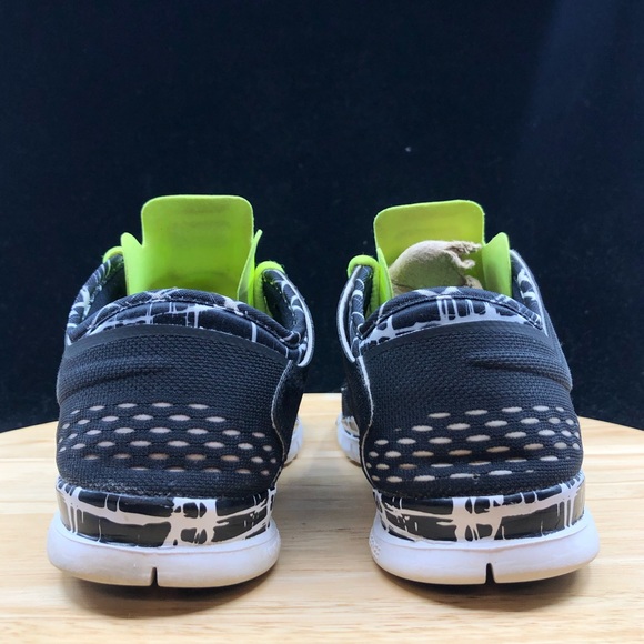 Nike Free TR Fit 4 Women's Black Lime Green Run - Picture 6 of 9